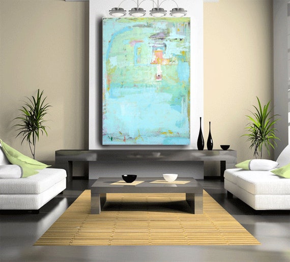 Custom Abstract Original Art Made To Order Huge Wall Decor Contemporary Art Modern Design 60 X 40 Gallery Painting Sophisticated Home Decor