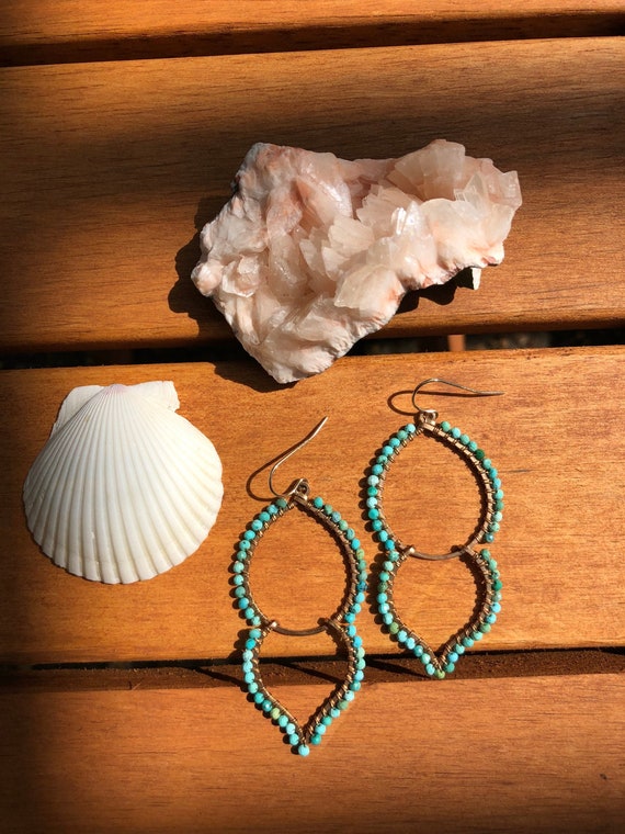 Stone Bronze Earring main image 1