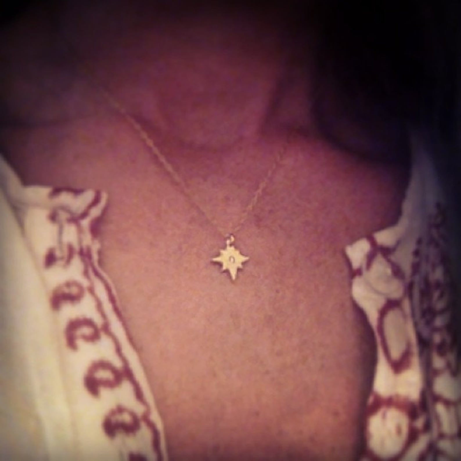 Mini Pearl Mini Star Long Chain Necklace