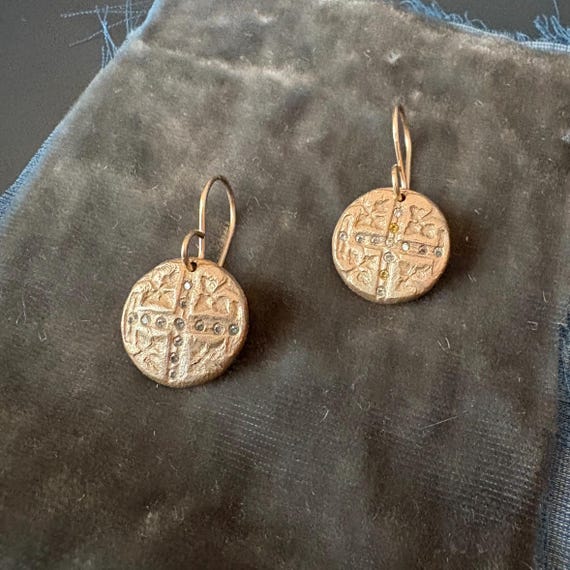 Cosette Earrings in Bronze and gold