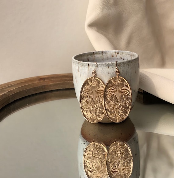 Modern Bronze Jewelry Earrings
