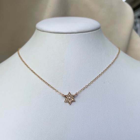 Tiny Star of David Necklace