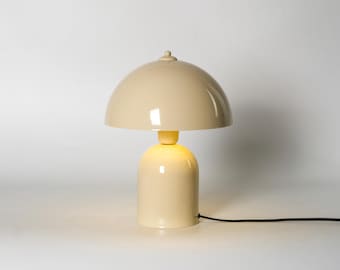 Abajur de mesa minimalista em formato de cogumelo, iluminação moderna para cabeceira em estilo campestre, luminária de mesa pequena, abajur de mesa contemporâneo, luminária de mesa de cabeceira
