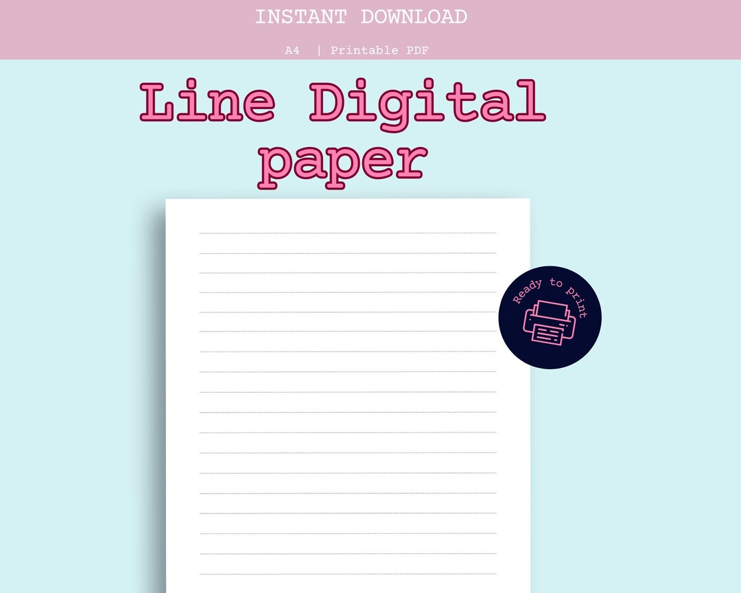 Display Line Paper Digital Line Paper - Etsy