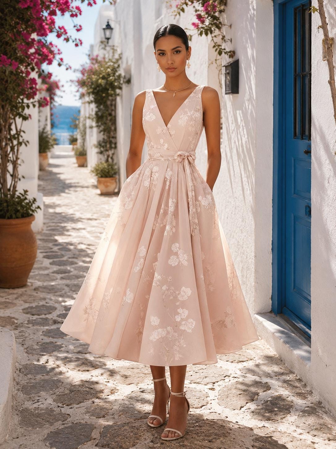 wedding brunch dress for bride Size:Customized Size Color:AF976 Wayfarers Chapel and Parkers