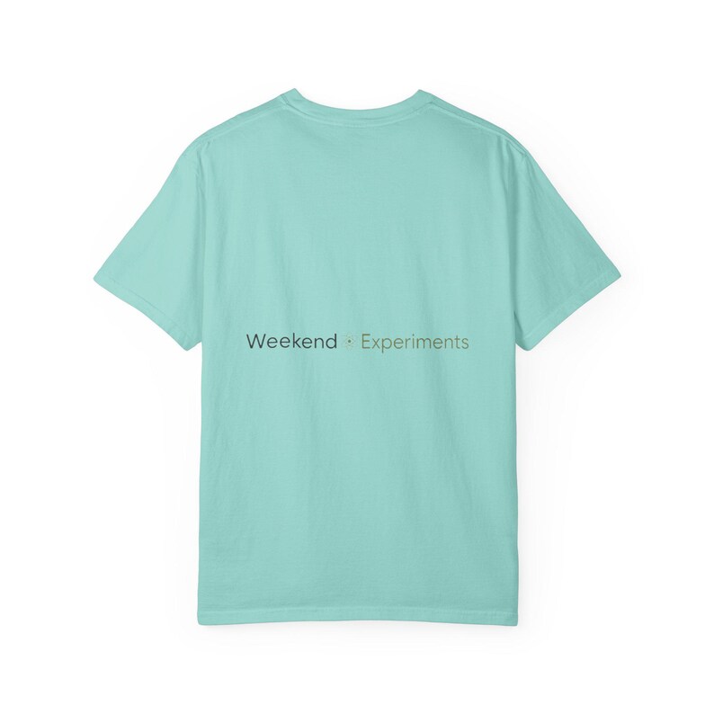 Weekend Experiments Shirt Primary Wordmark Comfort Colors Light USA Printed image 8