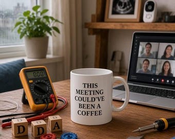 Taza de café divertida: Esta reunión podría haber sido un café. Impresa en EE. UU.