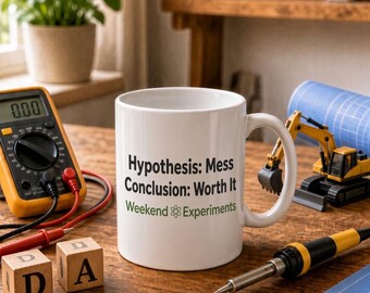 Weekend Experiments Mug Hypothesis Mess Conclusion Worth It USA Printed