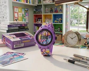 Anime Demon Hunters Projection Watch | 24 Cartoon Images, K-Pop Style, Kids Toy