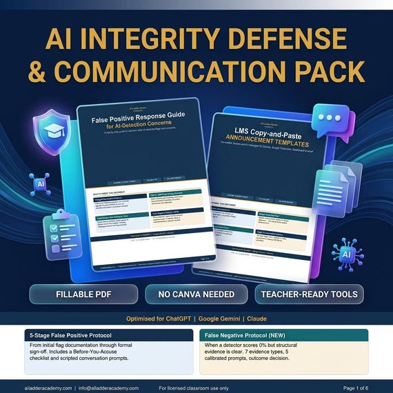 AI Integrity Toolkit for Teachers | Academic Communication Pack (Digital Download)