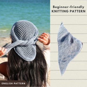 Anleitung | THE ISLAND Bandana | Dreieckstuch stricken Muster, Dreieckstuch stricken, Dreieckstuch stricken