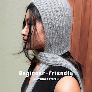 Instructions | MY FAVORITE Bonnet | Easy Knitting Pattern, Top-down Hood, Mohair Balaclava, Beginner-friendly, Instant Download