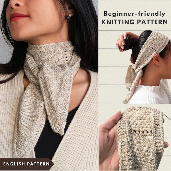 Instructions | SOPHIA Scarf | Easy Knitting Pattern, Beginner-friendly, Instant Download