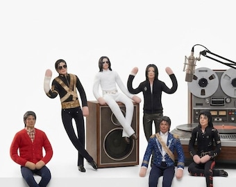 Michael Jackson Poseable Plush Doll – Iconic Outfits, Collectible Toy, Room Decor