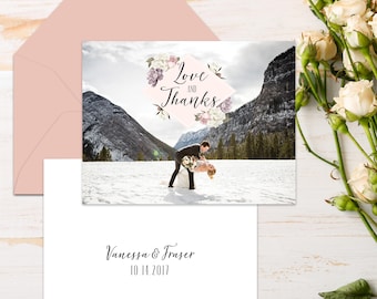 Folded Wedding Thank You Cards {Botanical}