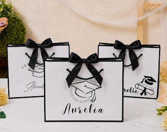 Personalisierte Abschlussgeschenktaschen, benutzerdefinierte Namensgeschenktasche, benutzerdefinierte Abschlussfeierdekoration, Klasse von 2026, Geschenke für den besten Freund