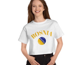 Bosnia tee , Champion Women's Heritage Cropped T-Shirt