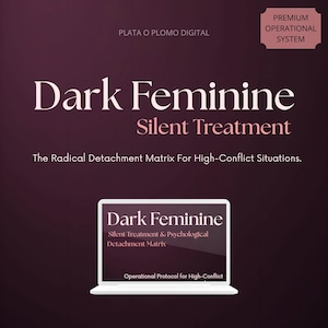 Guida al trattamento silenzioso del femminile oscuro / Matrice di distacco radicale / Protocollo del metodo Grey Rock / Difesa delle scimmie volanti narcisiste BIFF