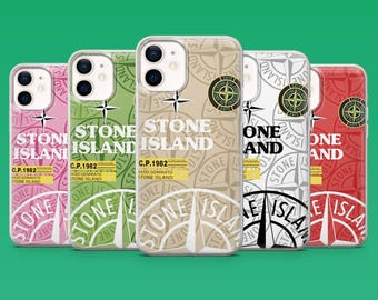 Funda para teléfono Stone Island Compass Patch Street Cover para iPhone 17, 17 Pro, 16, 15, 14, 13, 12, Samsung S26 Ultra, S25, A17, Pixel 10 Pro, 9, 8