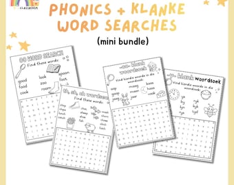 Phonics + Klanke word searches (mini bundle)