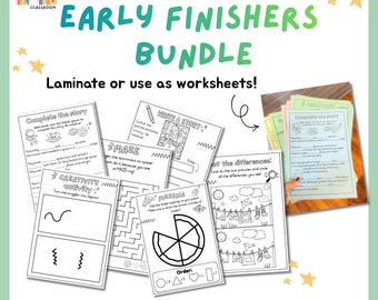 Early Finishers Worksheets