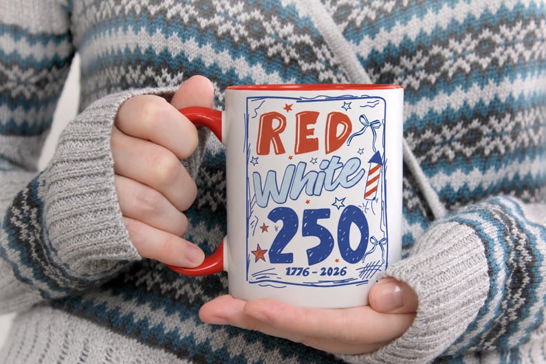America 250th Anniversary Mug, 1776-2026 Ceramic Mug, USA 250 Birthday ...