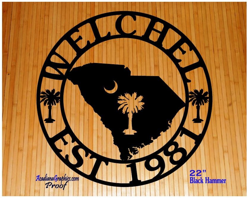 South Carolina Palmetto Palm Metal Auto Emblem – NCAA College Car Badge