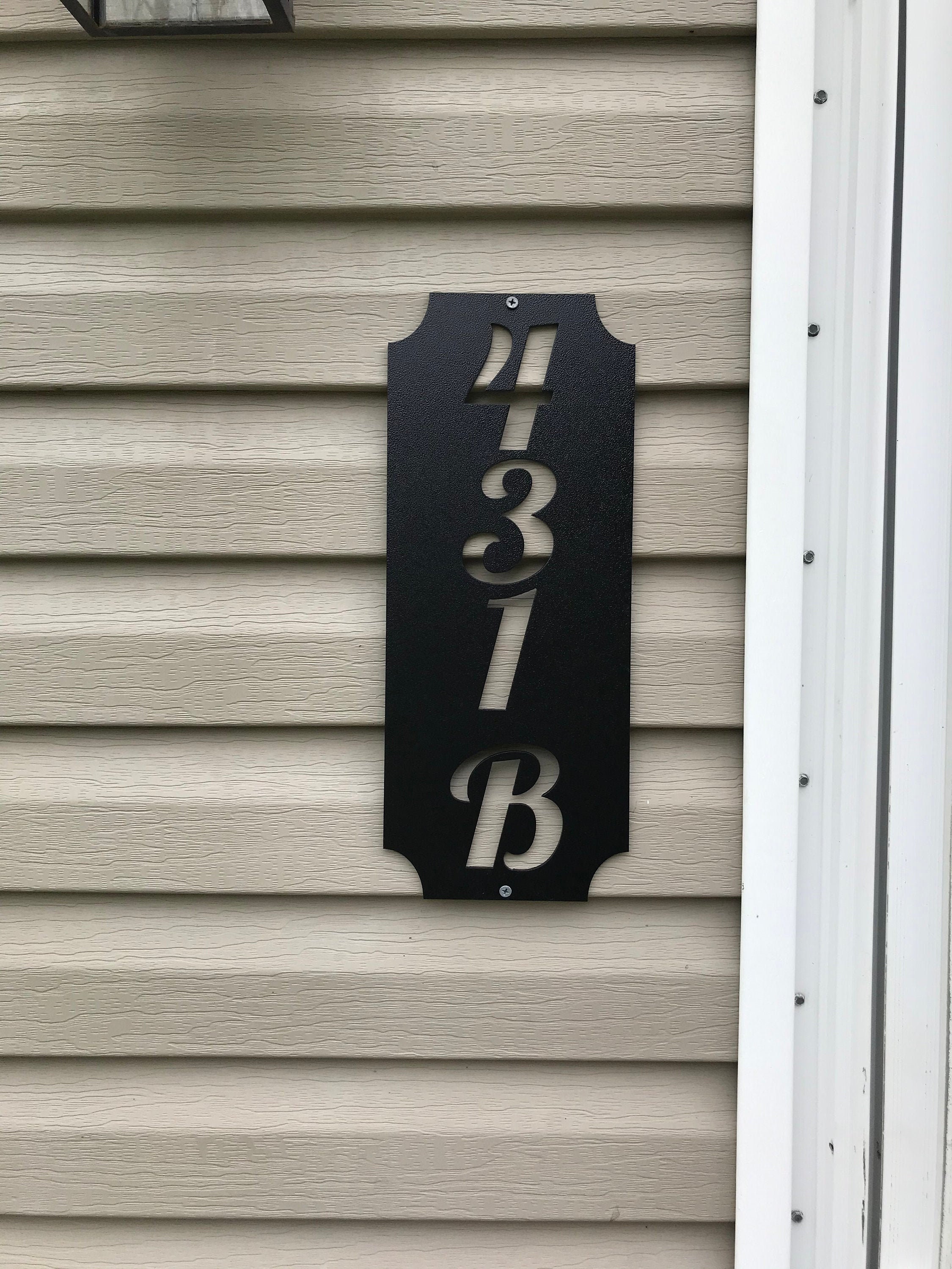 Customizable Metal Address Plaque