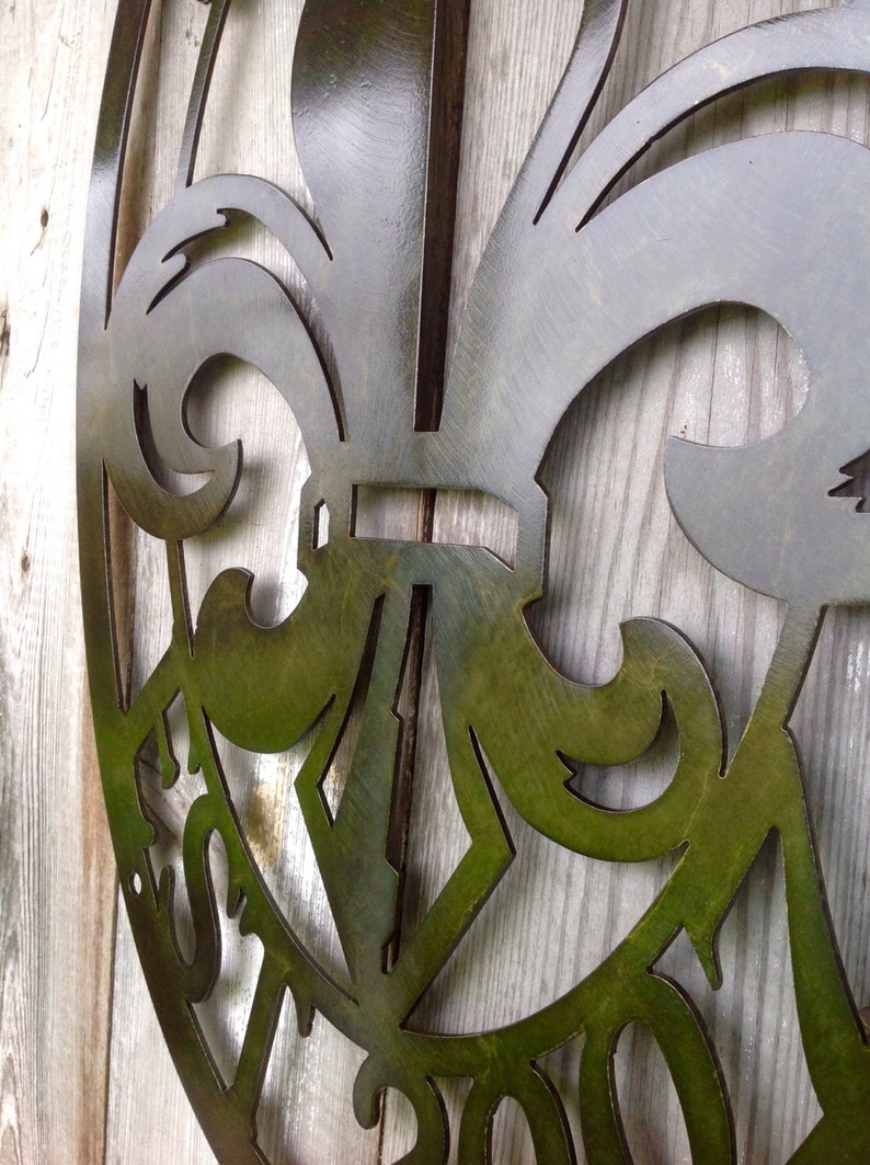 Customizable Oval Antique Bronze Plated Steel Wall Mount Style Etsy