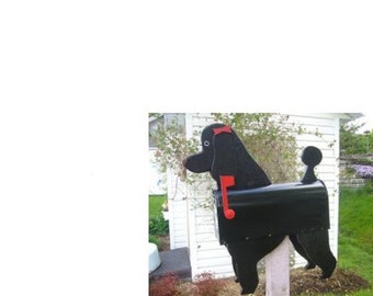 Buzones para perros - Buzón para caniche (NEGRO)