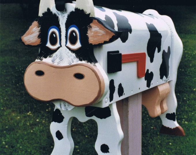 Cow Mailbox Farm Animal Mailboxes Etsy