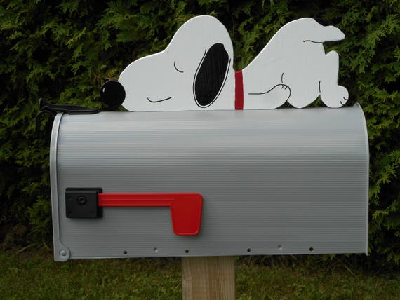 Novelty Mailboxes - Snoopy Relax Mailbox (grey) - Etsy