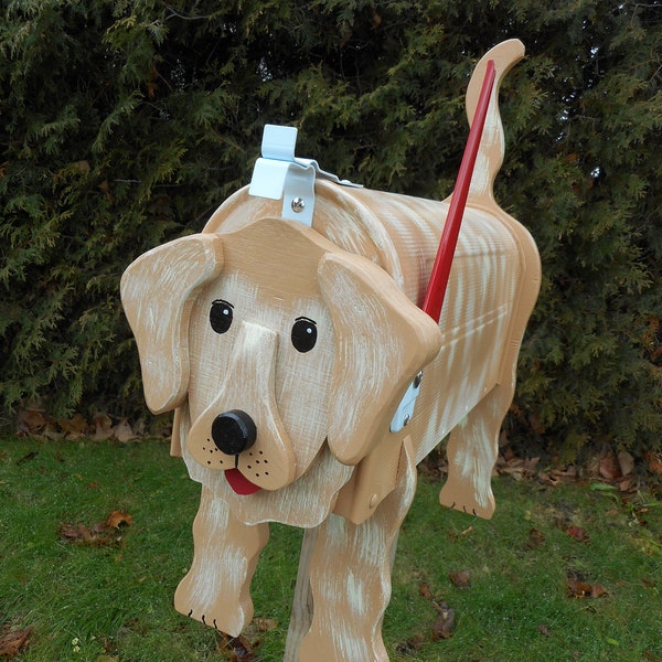 Dog mailboxes - Golden Retriever mailbox