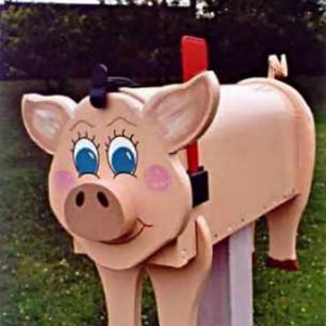 Farm Animal Mailboxes - Pig mailbox