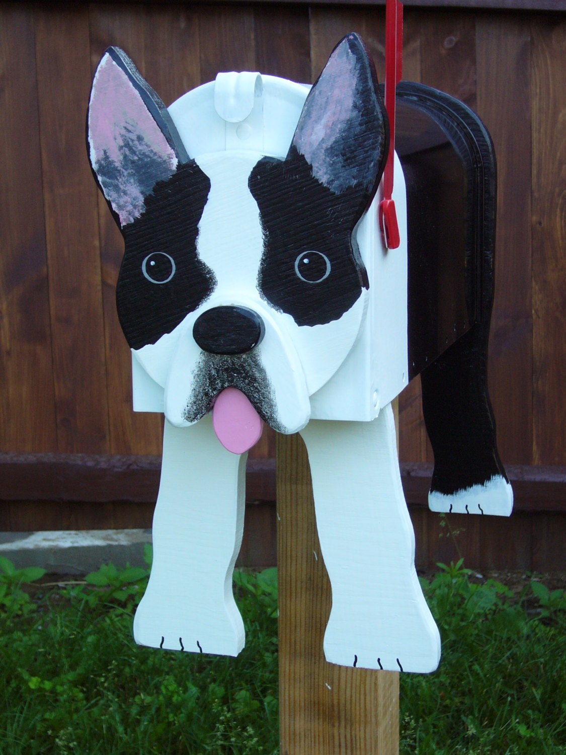 Dog Mailboxes Boston Terrier Mailbox Etsy