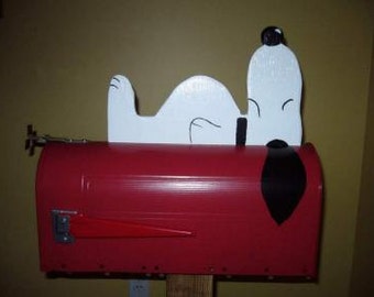 Buzones originales - Buzón de Snoopy (Rojo)