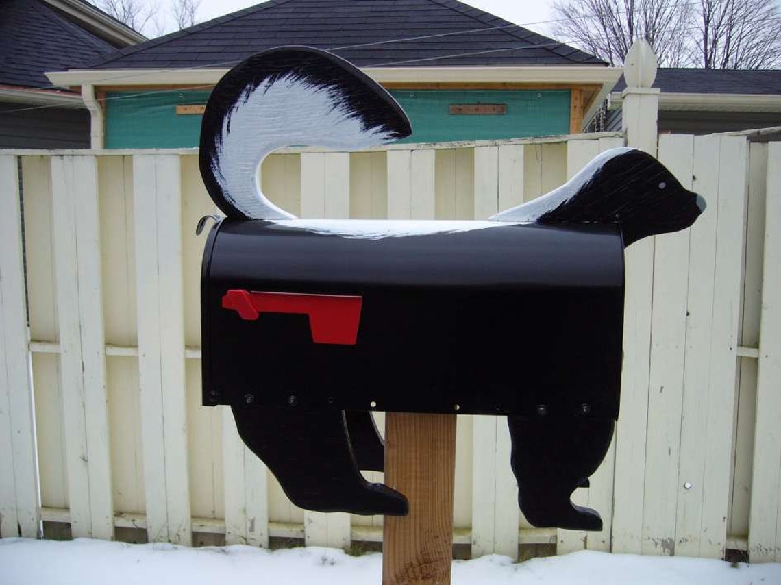 Novelty Animal mailboxes Skunk mailbox Etsy
