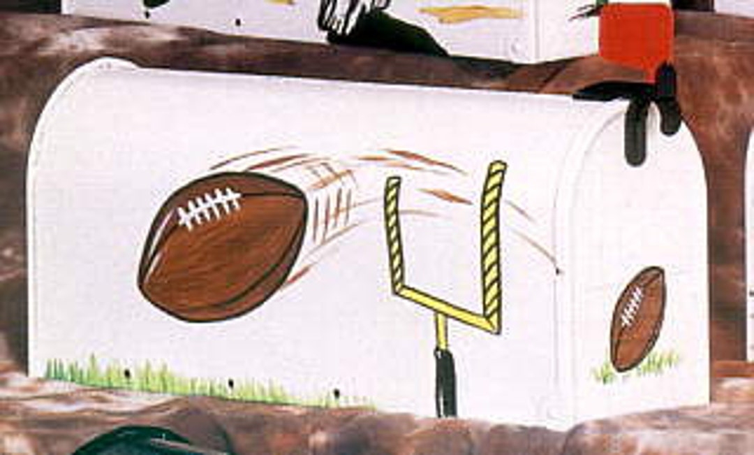 Sport Mailboxes Football Mailbox Etsy