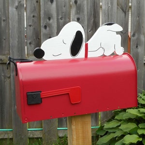 Snoopy mailbox relax (red)