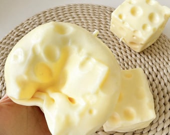 Cheese Squishy Toy – Stress Relief Squeeze Toy, Cute Sensory Fidget Desk Toy, Soft Novelty Gift