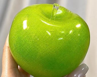 Giocattolo antistress a forma di mela verde – Antistress, morbido giocattolo sensoriale da spremere, simpatico regalo da scrivania, giocattolo antistress a forma di mela
