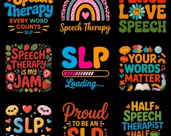 Lot d'orthophonie PNG SVG | Citations drôles d'orthophoniste | Sublimation de pathologiste de l'école primaire | Tout le monde mérite une voix