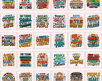 Human Resources PNG Bundle | HR Team Appreciation Graphics | Office Humor Shirt Designs | Digital Download