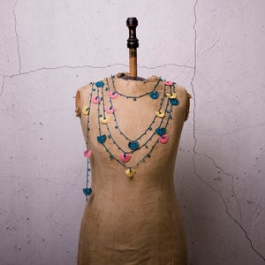 Crochet Necklace, Oya Necklace, Turkish Oya, 141.73 Needle Lace, Turkish Lace, Ethnic Necklace, Traditional Oya, FAST Shipment leman-004 image 6