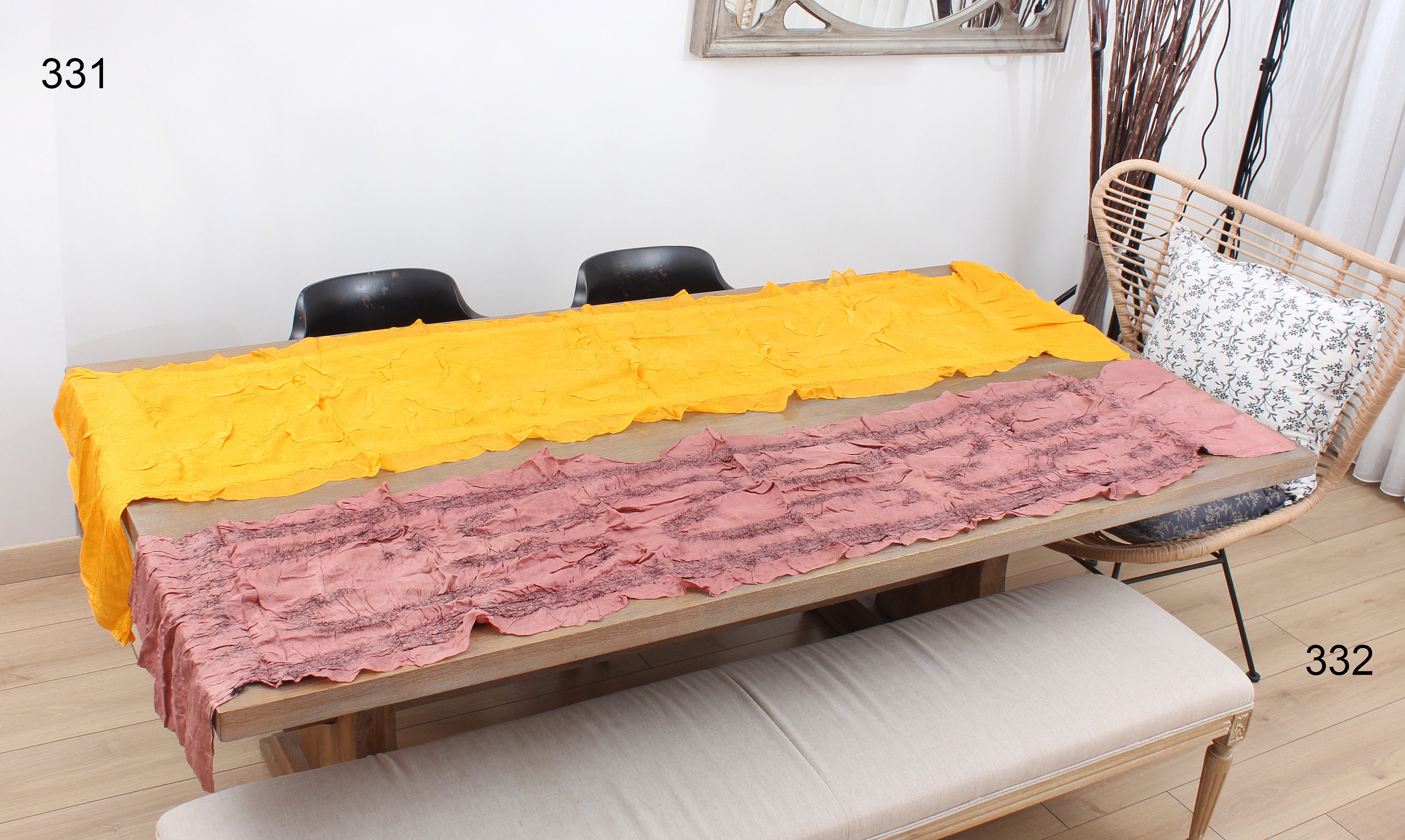 Scarf, Felt Scarf, Nuno Felted Scarf, 21.26"x88.58" Felted Shawl, Wrap Scarf, Silk Scarf, Felt Wrap, Traditional Felt, Fast Shipment 331-341