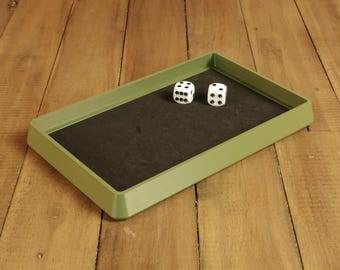 Stapelbare Würfelschale | Leises Dice Tray mit Filz oder EVA | Für Brettspiele & Pen u. Paper | 3D-gedruckt