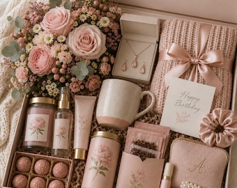 Care Package for Her, Personalized Self Care Gift Set, Birthday Wellness Hamper, Thinking of You, Get Well Soon, Thank You Gift