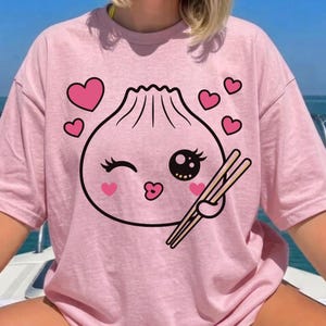Kawaii Dumpling SVG-paket, söt mat Clipart stora ögon, Bao Bun SVG PNG Cricut Cut-fil, Kawaii klistermärke Tshirt Design, omedelbar nedladdning