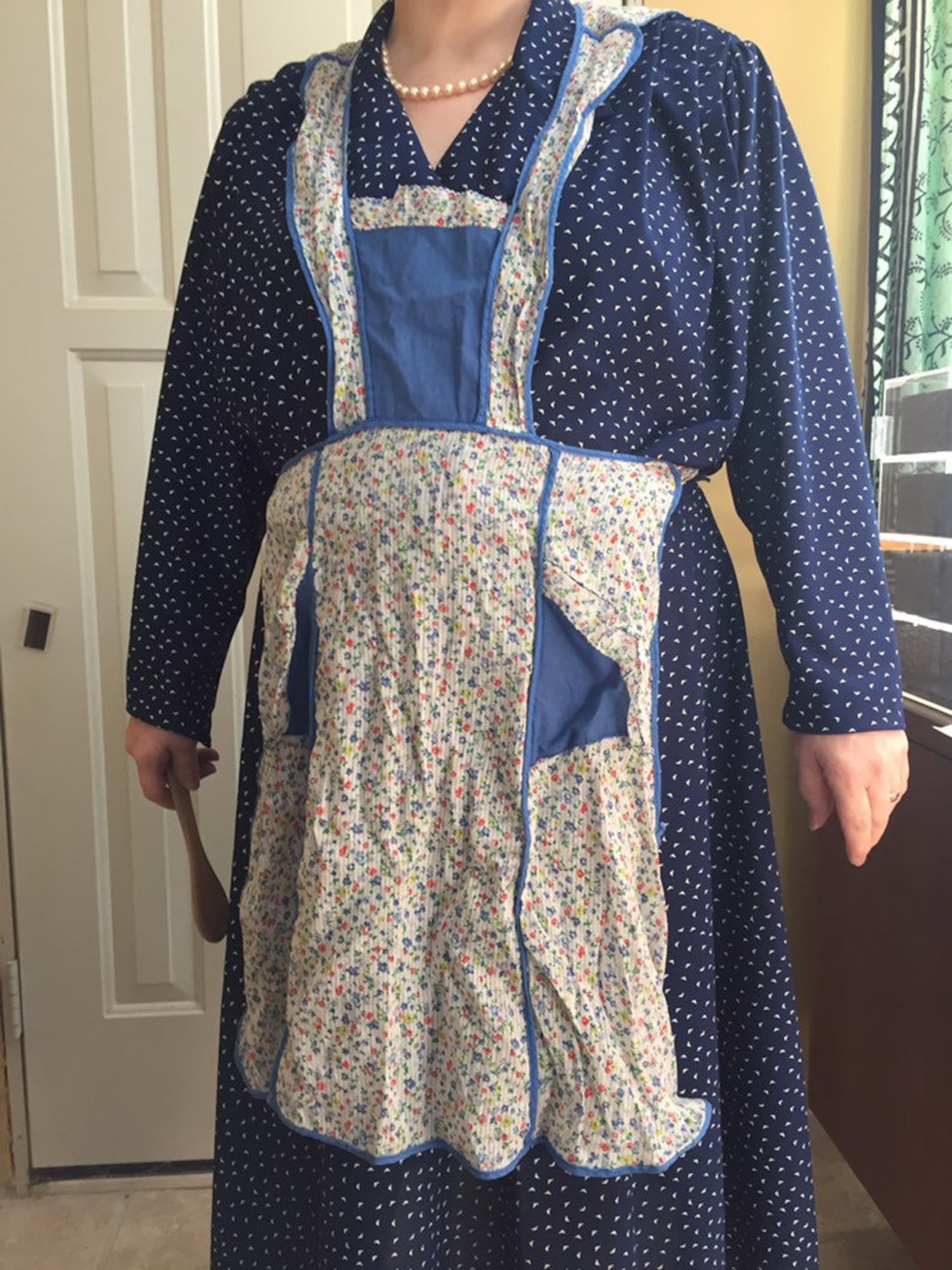 Vintage smock type apron as is Etsy