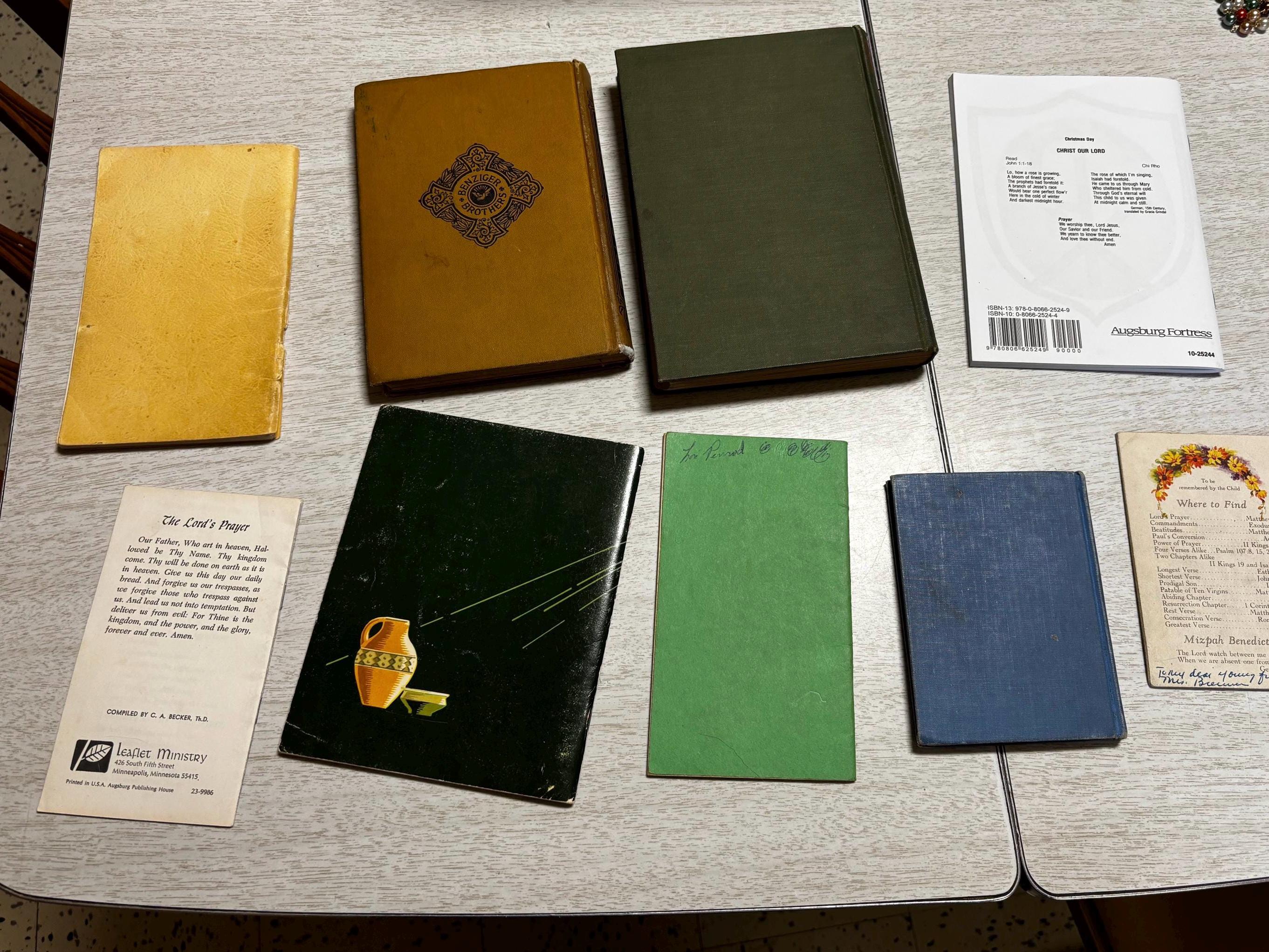 Lot of old religious books as is